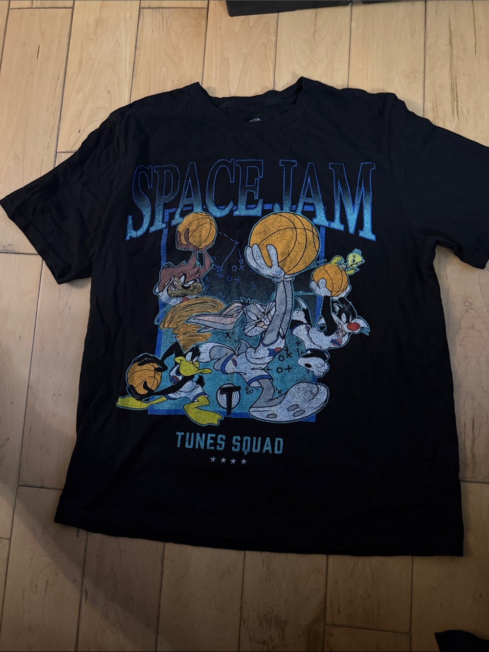 Space Jam Tunes Squad Black Graphic Tee